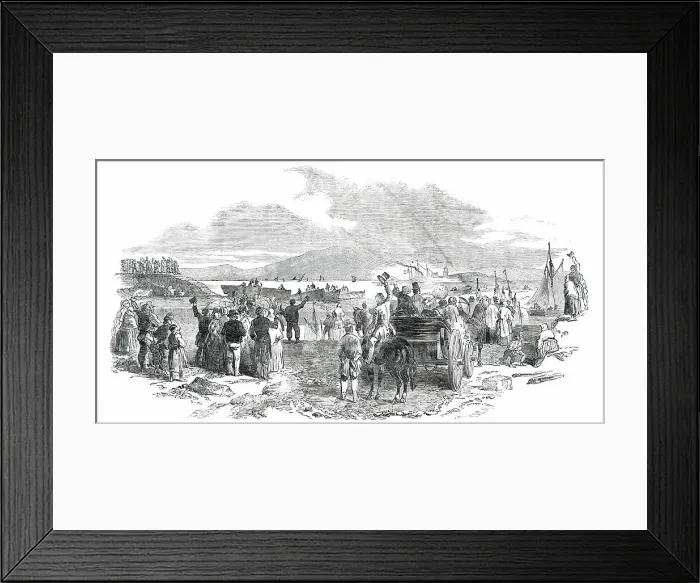 Framed Print : Departure of the Viceroy Steamer from the Dock Quay, Galway, 1850. Creator: Unknown. Departure of the Viceroy Steamer from the Dock Quay, Galway, 1850. Creator: Unknown Framed Print : Departure of the Viceroy Steamer from the Dock Quay, Galway, 1850. Creator: Unknown. Departure of the Viceroy Steamer from the Dock Quay, Galway, 1850. Creator: Unknown