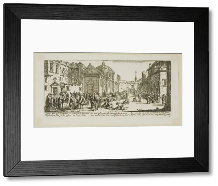 Framed Print : The Hospital, plate fifteen from The Large Miseries of War, n.d. Creator: Gerard van Schagen Framed Print : The Hospital, plate fifteen from The Large Miseries of War, n.d. Creator: Gerard van Schagen