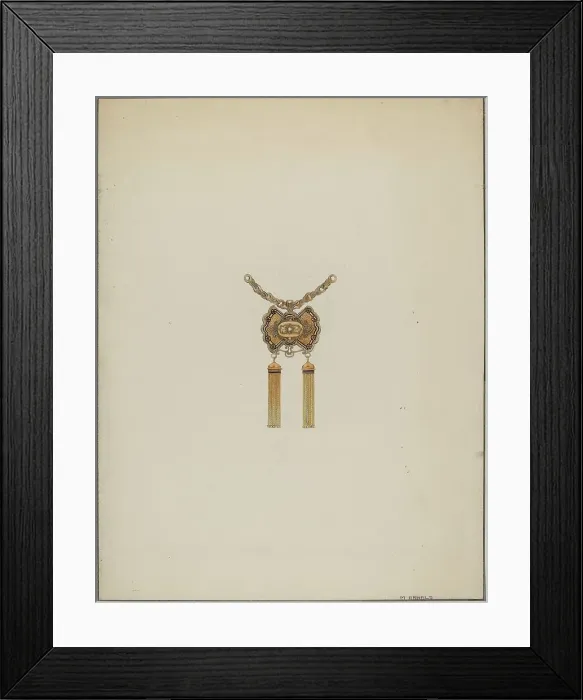 Framed Print : Brooch, c. 1937. Creator: Madeline Arnold Framed Print : Brooch, c. 1937. Creator: Madeline Arnold