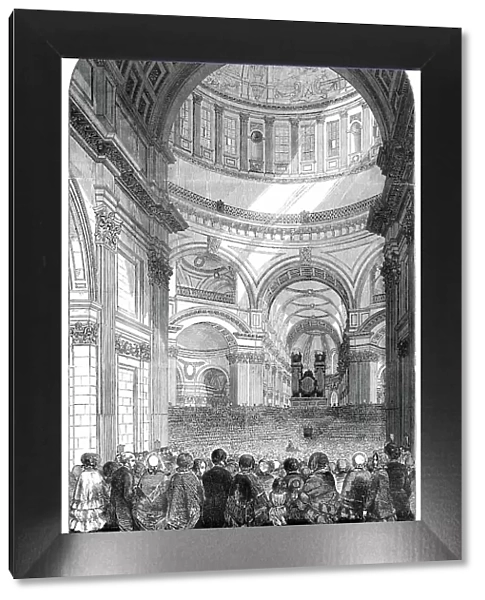 Anniversary Meeting of the Charity Children in St. Paul's Cathedral, Jun 6, 1850. Creator: Unknown