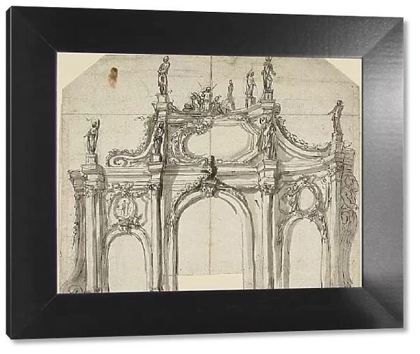 Triumphal Arch, 1600 / 99. Creators: Unknown, Agostino Mitelli