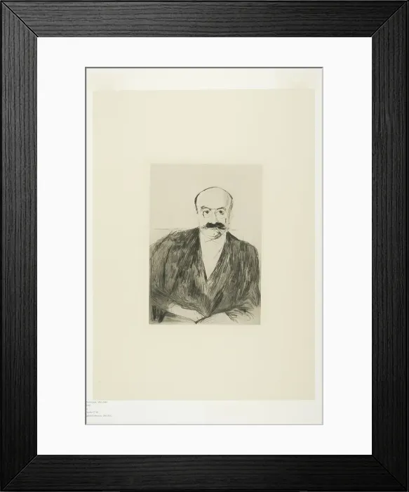 Framed Print : Dr. Max Asch, 1895. Creator: Edvard Munch Framed Print : Dr. Max Asch, 1895. Creator: Edvard Munch