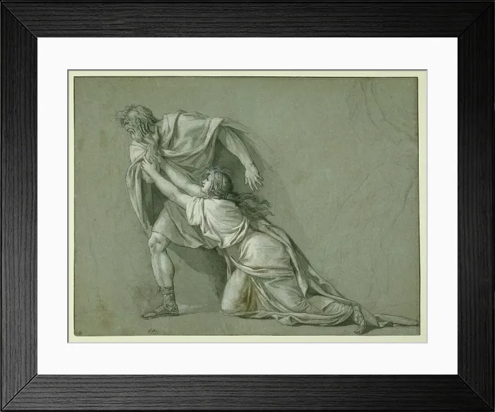 Framed Print : The Departure of Marcus Attilius Regulus for Carthage, 1785 / 86. Creator: Jacques-Louis David Framed Print : The Departure of Marcus Attilius Regulus for Carthage, 1785 / 86. Creator: Jacques-Louis David