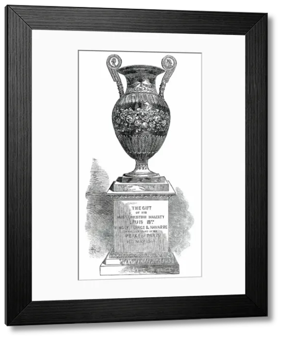 Framed Print : Vase presented by Louis XVIII. to the late Marquis of Londonderry, 1850. Creator: Unknown Framed Print : Vase presented by Louis XVIII. to the late Marquis of Londonderry, 1850. Creator: Unknown