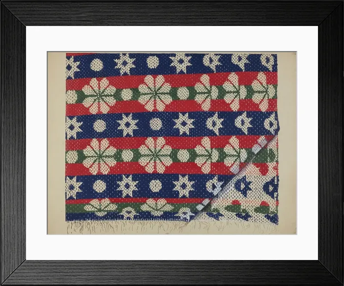 Framed Print : Coverlet, c. 1936. Creator: Ralph Atkinson Framed Print : Coverlet, c. 1936. Creator: Ralph Atkinson