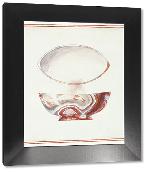 Marbleized Bowl with Cover, n.d. Creator: Giuseppe Grisoni
