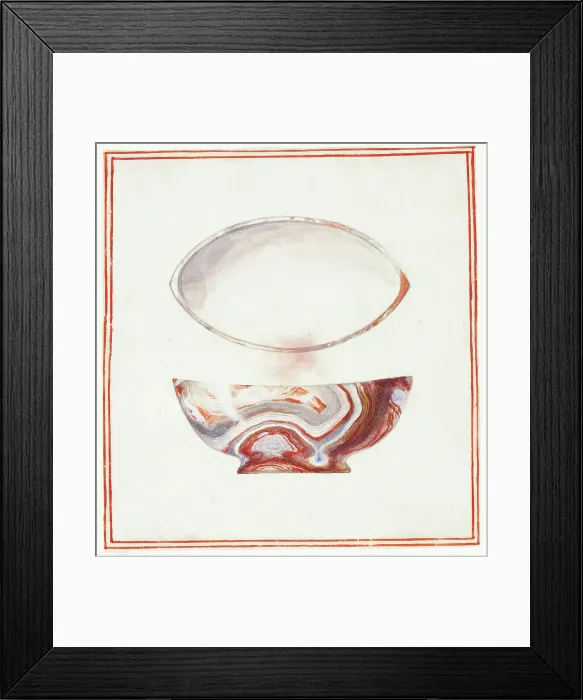 Framed Print : Marbleized Bowl with Cover, n.d. Creator: Giuseppe Grisoni Framed Print : Marbleized Bowl with Cover, n.d. Creator: Giuseppe Grisoni