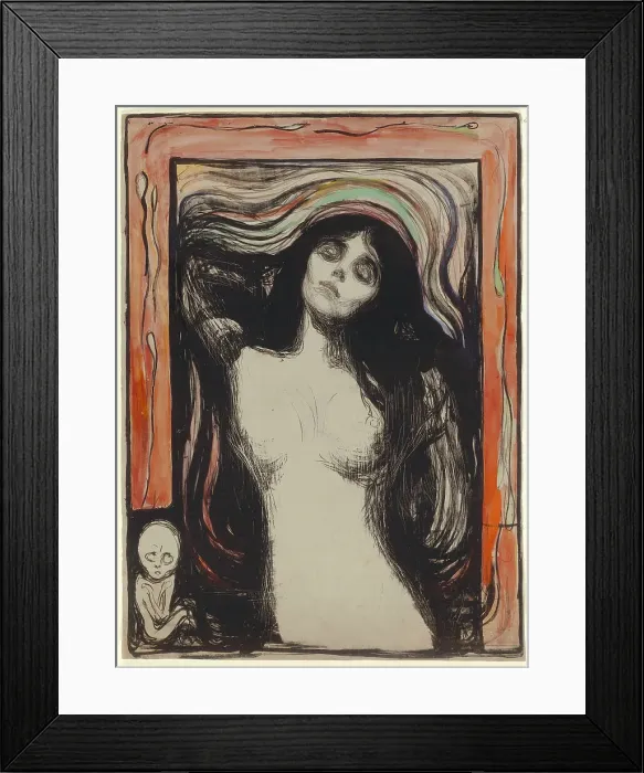 Framed Print : Madonna, 1895 / 96. Creator: Edvard Munch