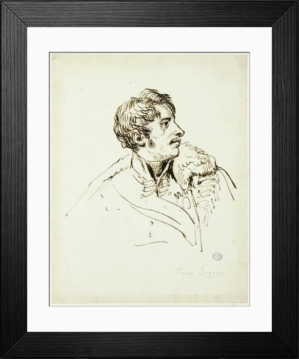 Framed Print : Study for Distribution of Eagles, Prince Eugène de Beauharnais, c. 1810. Creator: Jacques-Louis David Framed Print : Study for Distribution of Eagles, Prince Eugène de Beauharnais, c. 1810. Creator: Jacques-Louis David