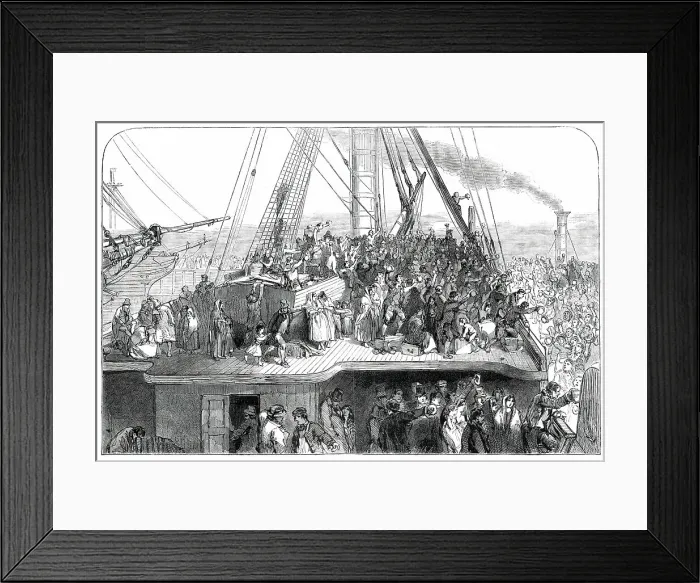 Framed Print : The Departure, 1850. Creator: Unknown Framed Print : The Departure, 1850. Creator: Unknown