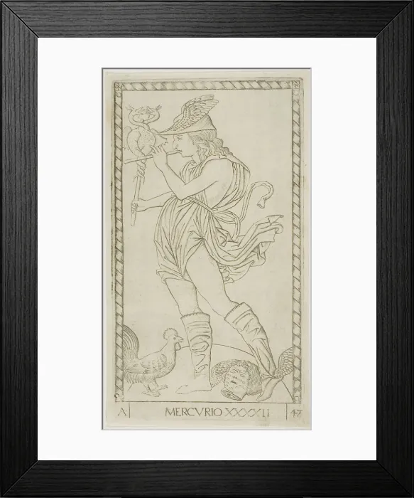 Framed Print : Mercury, plate 42 from Planets and Spheres, c.1465. Creator: Unknown Framed Print : Mercury, plate 42 from Planets and Spheres, c.1465. Creator: Unknown