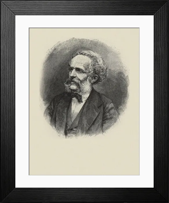 Framed Print : Portrait of August Wilhelm Ambros (1819-1876). Creator: Anonymous Framed Print : Portrait of August Wilhelm Ambros (1819-1876). Creator: Anonymous