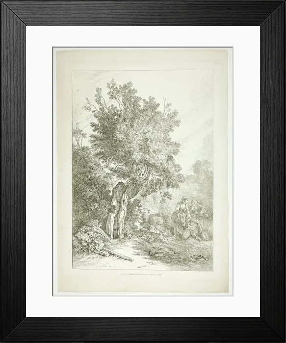 Framed Print : Plate Five of 38 from Oeuvres de J. B. Huet, 1796–99. Creator: Jean Baptiste Marie Huet Framed Print : Plate Five of 38 from Oeuvres de J. B. Huet, 1796–99. Creator: Jean Baptiste Marie Huet