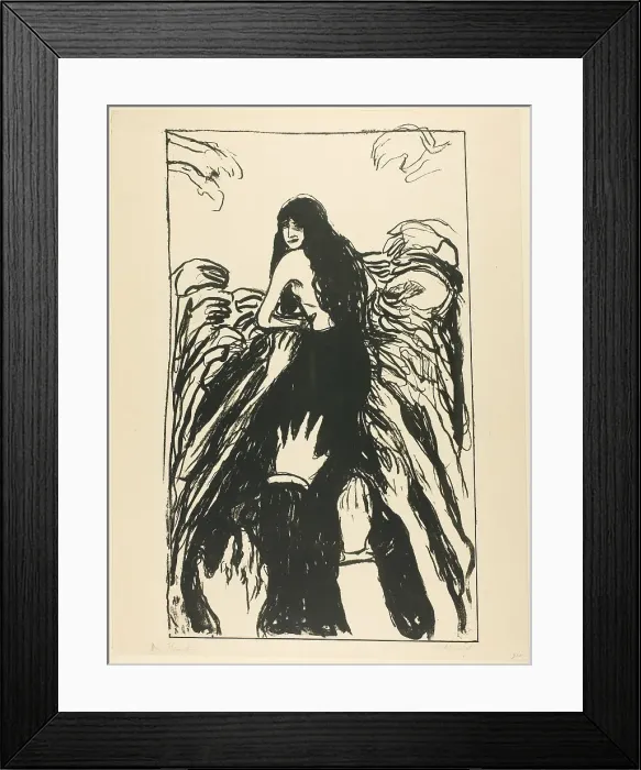 Framed Print : The Hands, 1895. Creator: Edvard Munch Framed Print : The Hands, 1895. Creator: Edvard Munch