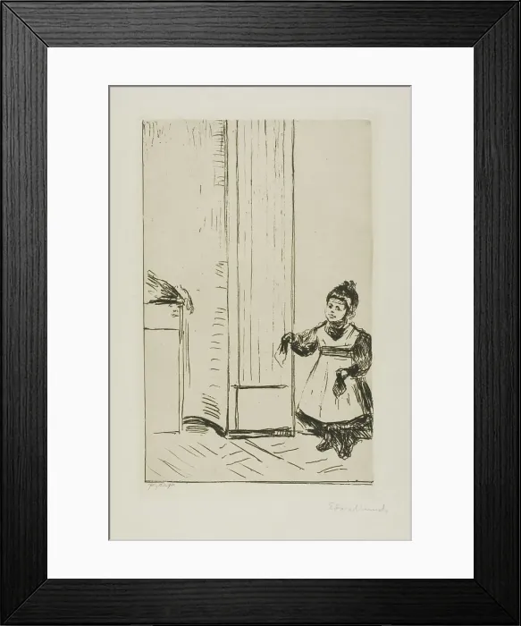 Framed Print : Interior with a Child. Lothar Linde, 1902. Creator: Edvard Munch Framed Print : Interior with a Child. Lothar Linde, 1902. Creator: Edvard Munch