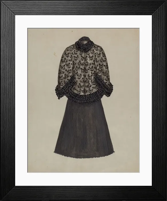 Framed Print : Dress, c. 1936. Creator: Evelyn Bailey Framed Print : Dress, c. 1936. Creator: Evelyn Bailey