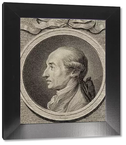 Portrait of the composer Johann Anton André (1775-1842). Creator: Berger, Daniel (1744-1824)