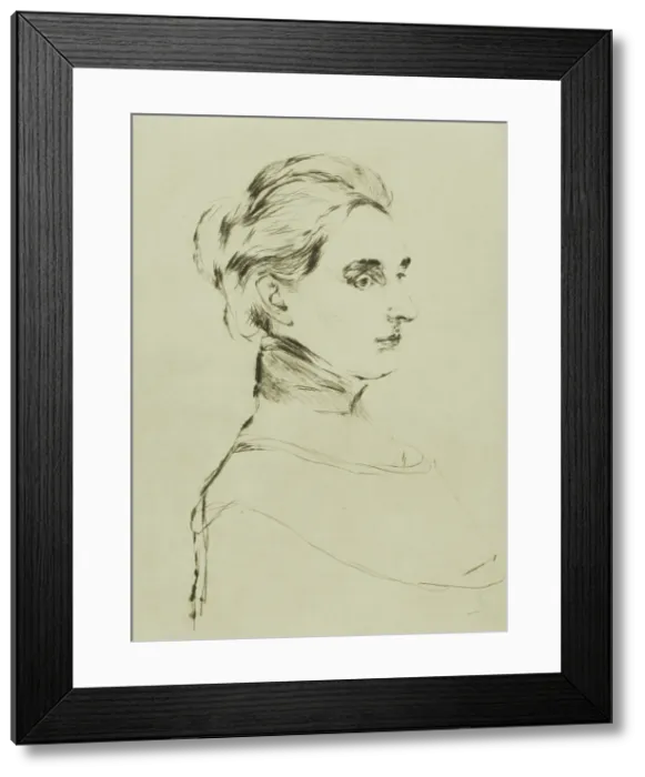 Framed Print : Mrs. Marie Linde, 1902. Creator: Edvard Munch Framed Print : Mrs. Marie Linde, 1902. Creator: Edvard Munch