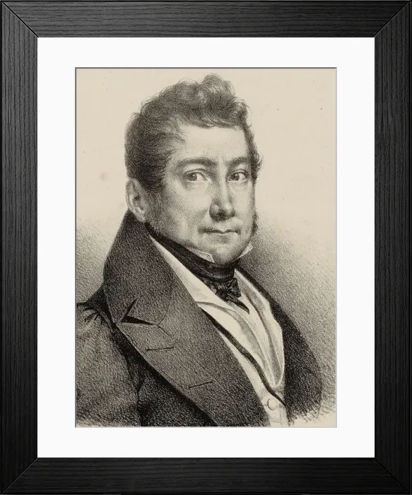 Framed Print : Portrait of the composer Carlo Coccia (1782-1873), 1832. Creator: Anonymous Framed Print : Portrait of the composer Carlo Coccia (1782-1873), 1832. Creator: Anonymous