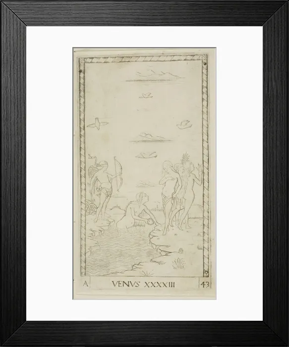 Framed Print : Venus, plate 43 from Planets and Spheres, c.1465. Creator: Unknown Framed Print : Venus, plate 43 from Planets and Spheres, c.1465. Creator: Unknown
