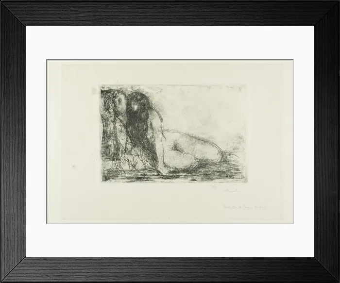 Framed Print : Secret, 1913. Creator: Edvard Munch Framed Print : Secret, 1913. Creator: Edvard Munch