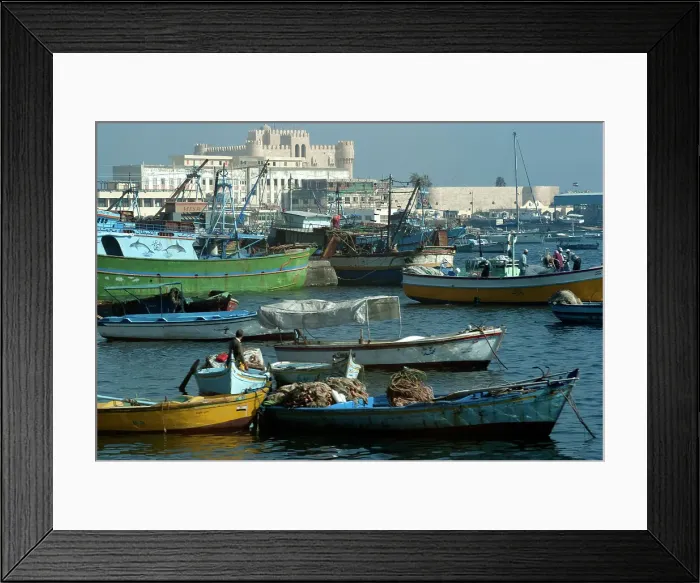 Framed Print : Fort and Harbour, Alexandria, Egypt, 2007. Creator: Ethel Davies Framed Print : Fort and Harbour, Alexandria, Egypt, 2007. Creator: Ethel Davies