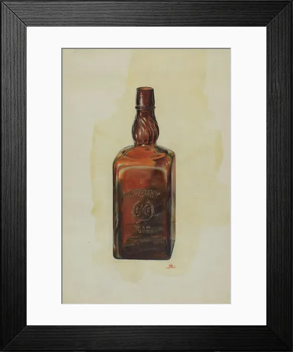 Framed Print : McHenry Bottle, c. 1938. Creator: Ralph Atkinson Framed Print : McHenry Bottle, c. 1938. Creator: Ralph Atkinson