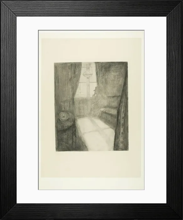 Framed Print : Moonlight. Night in St Cloud, 1895. Creator: Edvard Munch Framed Print : Moonlight. Night in St Cloud, 1895. Creator: Edvard Munch