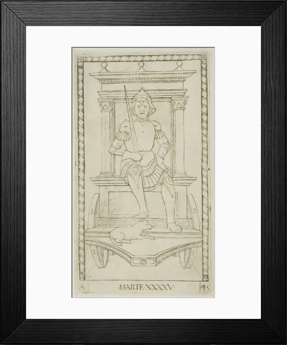 Framed Print : Mars, plate 45 from Planets and Spheres, c.1465. Creator: Unknown Framed Print : Mars, plate 45 from Planets and Spheres, c.1465. Creator: Unknown