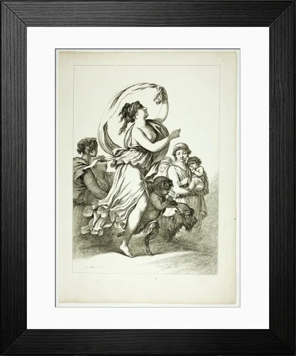 Framed Print : Plate 24 of 38 from Oeuvres de J. B. Huet, 1796–99. Creator: Jean Baptiste Marie Huet Framed Print : Plate 24 of 38 from Oeuvres de J. B. Huet, 1796–99. Creator: Jean Baptiste Marie Huet