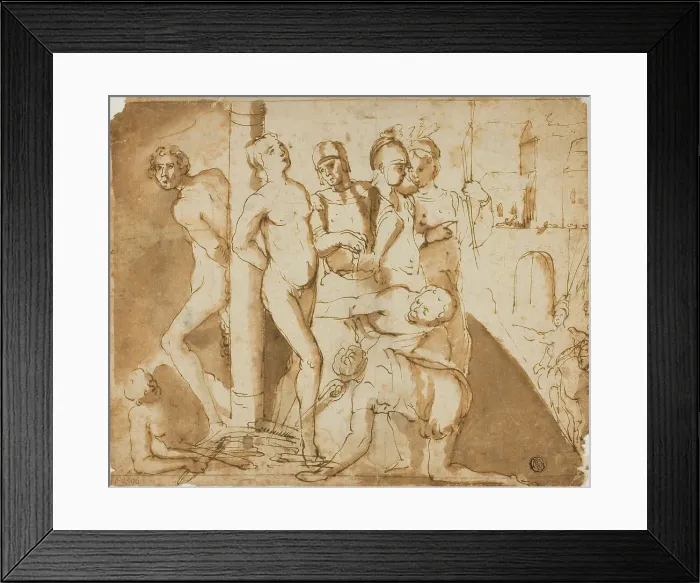 Framed Print : Martyrdom of Two Saints, n.d. Creator: Unknown Framed Print : Martyrdom of Two Saints, n.d. Creator: Unknown