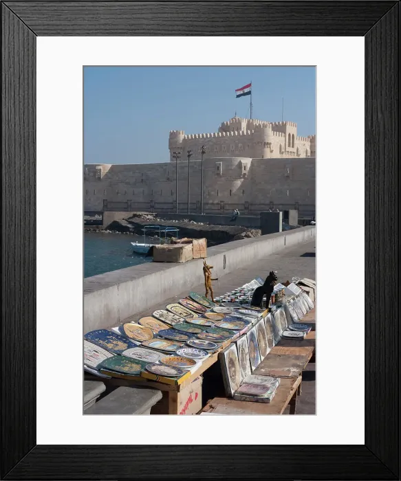 Framed Print : Fort and Harbour, Alexandria, Egypt, 2007. Creator: Ethel Davies Framed Print : Fort and Harbour, Alexandria, Egypt, 2007. Creator: Ethel Davies