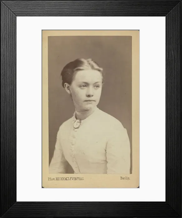 Framed Print : Pianist and composer Agathe Backer Grøndahl (1847-1907). Creator: Photo studio Herrmann Levinthal, Berlin Framed Print : Pianist and composer Agathe Backer Grøndahl (1847-1907). Creator: Photo studio Herrmann Levinthal, Berlin