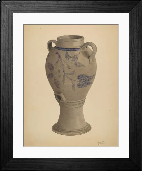 Framed Print : Water Cooler, probably 1938. Creator: Richard Barnett Framed Print : Water Cooler, probably 1938. Creator: Richard Barnett