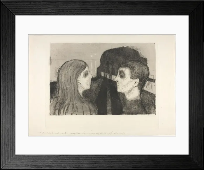 Framed Print : Attraction II, 1895. Creator: Edvard Munch Framed Print : Attraction II, 1895. Creator: Edvard Munch
