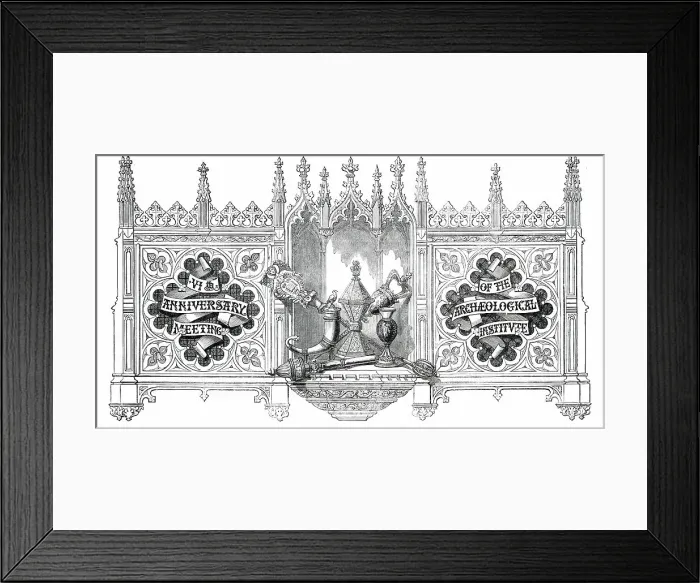 Framed Print : VIth Anniversary Meeting of the Archaeological Institute, 1850. Creator: Unknown Framed Print : VIth Anniversary Meeting of the Archaeological Institute, 1850. Creator: Unknown