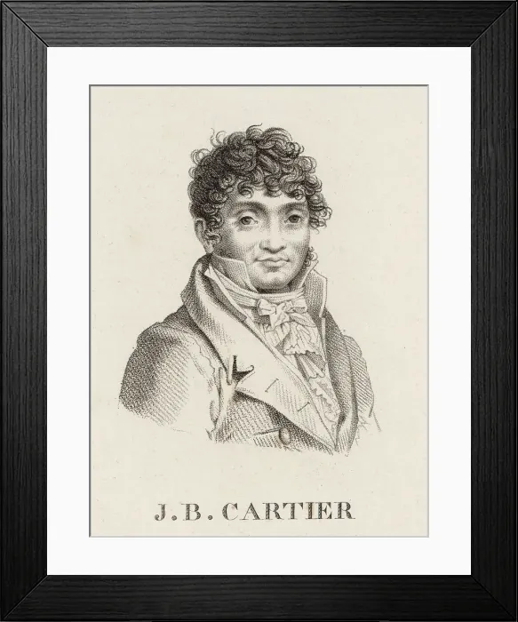 Framed Print : Portrait of the violinist and composer Jean-Baptiste Cartier (1765-1841), 1810. Creator: Debret, Jean-Baptiste (1768-1848) Framed Print : Portrait of the violinist and composer Jean-Baptiste Cartier (1765-1841), 1810. Creator: Debret, Jean-Baptiste (1768-1848)