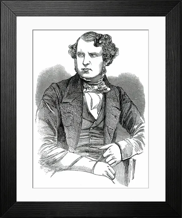 Framed Print : The Hon. E. H. Stanley, M.P. for Lyme-Regis, 1850. Creator: Unknown Framed Print : The Hon. E. H. Stanley, M.P. for Lyme-Regis, 1850. Creator: Unknown