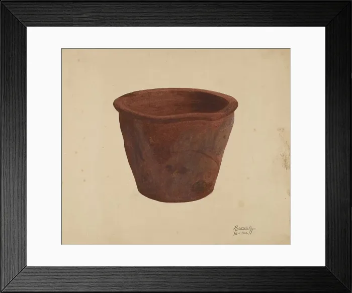 Framed Print : Earthenware Bowl, c. 1938. Creator: Richard Barnett Framed Print : Earthenware Bowl, c. 1938. Creator: Richard Barnett