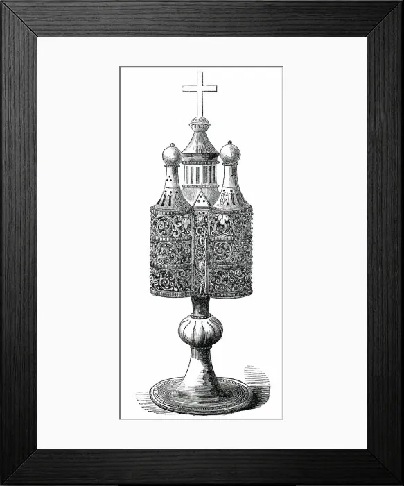 Framed Print : Chrismatory, from the Archaeological Institute Museum, 1850. Creator: Unknown