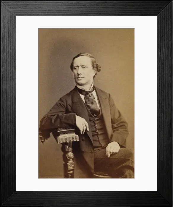 Framed Print : Portrait of the composer William Sterndale Bennett (1816-1875), c. 1874. Creator: Anonymous Framed Print : Portrait of the composer William Sterndale Bennett (1816-1875), c. 1874. Creator: Anonymous