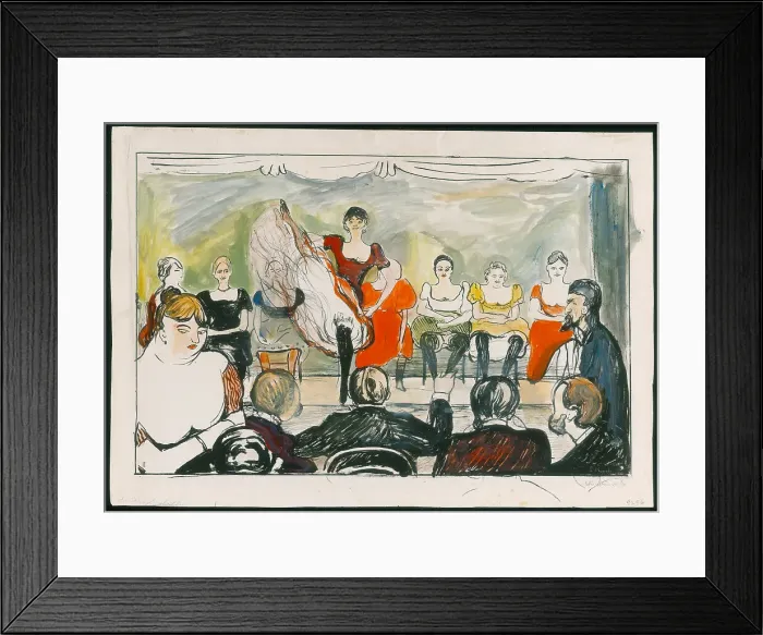 Framed Print : Tingletangle, 1895. Creator: Edvard Munch Framed Print : Tingletangle, 1895. Creator: Edvard Munch