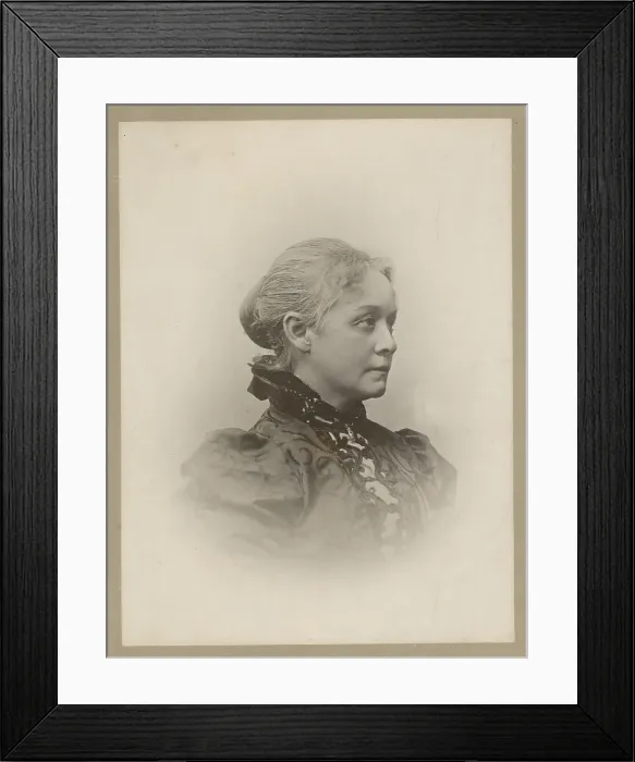 Framed Print : Pianist and composer Agathe Backer Grøndahl (1847-1907). Creator: Szacinski de Ravics, Ludwik (1844-1894) Framed Print : Pianist and composer Agathe Backer Grøndahl (1847-1907). Creator: Szacinski de Ravics, Ludwik (1844-1894)