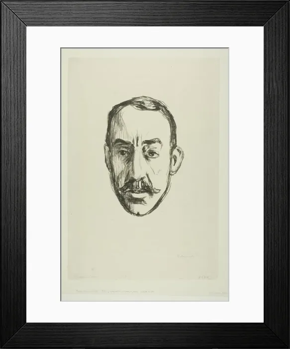 Framed Print : Henry van de Velde, 1906. Creator: Edvard Munch Framed Print : Henry van de Velde, 1906. Creator: Edvard Munch