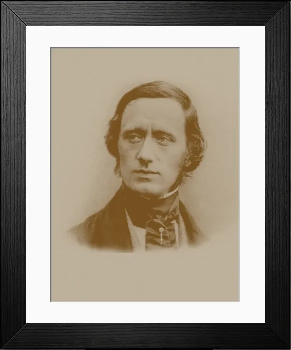 Framed Print : Portrait of the composer William Sterndale Bennett (1816-1875). Creator: Anonymous Framed Print : Portrait of the composer William Sterndale Bennett (1816-1875). Creator: Anonymous