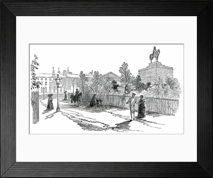 Framed Print : Constitution Hill, London, 1850. Creator: Unknown Framed Print : Constitution Hill, London, 1850. Creator: Unknown