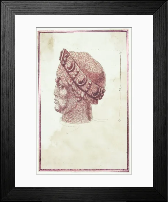 Framed Print : Porphyry Head (San Marco, Venice), n.d. Creator: Giuseppe Grisoni Framed Print : Porphyry Head (San Marco, Venice), n.d. Creator: Giuseppe Grisoni