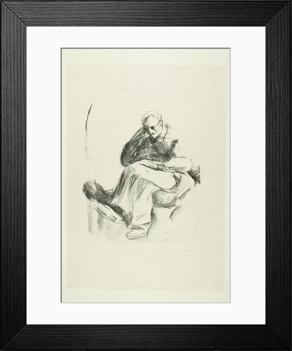 Framed Print : Seated Man, 1912-14. Creator: Edvard Munch Framed Print : Seated Man, 1912-14. Creator: Edvard Munch