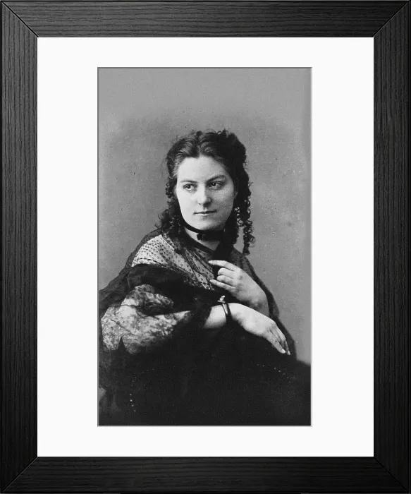 Framed Print : Pianist and composer Auguste Auspitz-Kolár (1844-1878), 1867. Creator: Photo studio Jägemann, Vienna Framed Print : Pianist and composer Auguste Auspitz-Kolár (1844-1878), 1867. Creator: Photo studio Jägemann, Vienna