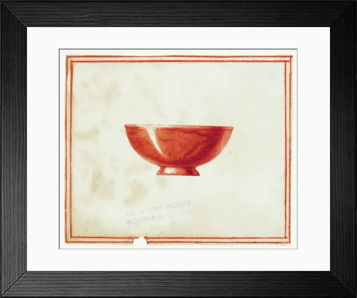 Framed Print : Red Marble Bowl, n.d. Creator: Giuseppe Grisoni Framed Print : Red Marble Bowl, n.d. Creator: Giuseppe Grisoni